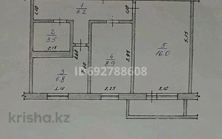 2-комнатная квартира · 52 м² · 3/5 этаж, 4 микрорайон за 17 млн ₸ в Аксае — фото 7