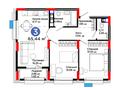 3-бөлмелі пәтер · 65.44 м², Е-321 6/2, бағасы: ~ 26.3 млн 〒 в Астане, Есильский р-н — фото 2