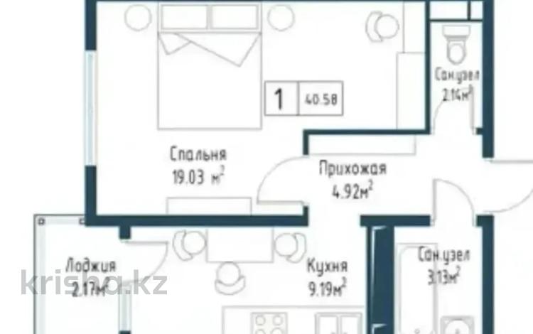 1-бөлмелі пәтер · 40.78 м² · 8/10 қабат, Алтын Орда 7/1а — Райымбек, бағасы: 22.6 млн ₸ в Абай — фото 2