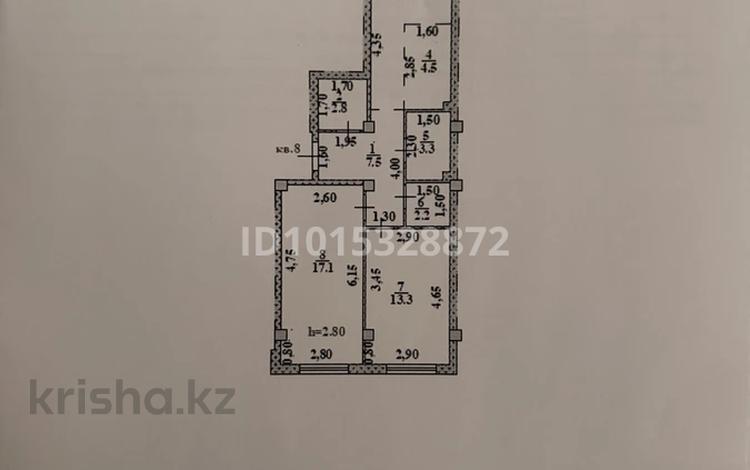 2-комнатная квартира · 61.3 м² · 2/3 этаж, Жангозина 61Б за 45 млн ₸ в Каскелене — фото 2