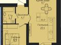 2-комнатная квартира · 50 м² · 5/12 этаж, проспект Улы Дала 40 — проспект Улы Дала пересечение улицы Толе Би за 28.5 млн ₸ в Астане, Нура р-н