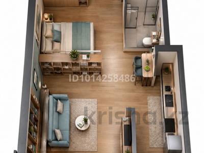 1-комнатная квартира · 42.5 м² · 4 этаж, мкр Кайрат, Сыбызгы 100 за 22 млн ₸ в Алматы, Турксибский р-н