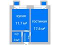 1-бөлмелі пәтер, 35.3 м², 2/6 қабат, Абая 33/1, бағасы: 10.3 млн 〒 в Костанае — фото 2