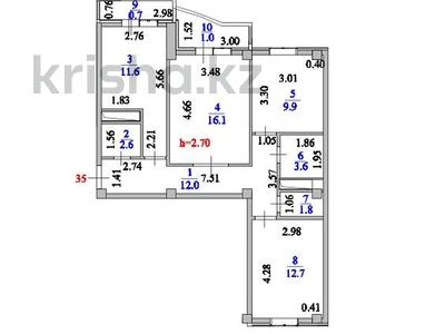 3-комнатная квартира · 72 м² · 5/6 этаж, Е-128 7/1 за ~ 24.7 млн ₸ в Астане, Нура р-н