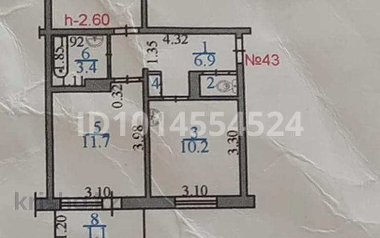 2-бөлмелі пәтер · 52 м² · 4/5 қабат, 4микрорайон 37 — Рядом школа ОМГ, рынок Жетісу, Медицинский центр, через дорогу 4 школа , садики. Все в шаговой доступности, бағасы: 27 млн ₸ в Конаеве — фото 2