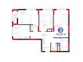 3-бөлмелі пәтер · 81.26 м², Е 908 23, бағасы: ~ 36.8 млн ₸ в Астане — фото 3