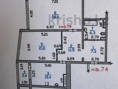 2-комнатная квартира · 92 м² · 15/16 этаж, Жуалы 14 за 29.5 млн ₸ в Алматы, Наурызбайский р-н