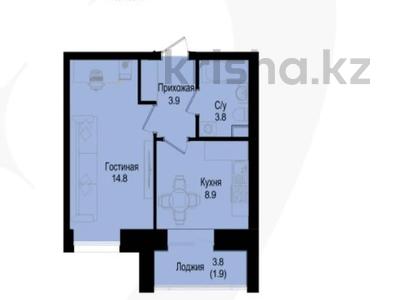 1-бөлмелі пәтер · 33.3 м² · 3/9 қабат, Розы Баглановой 23, бағасы: 18 млн ₸ в Астане, Нура р-н