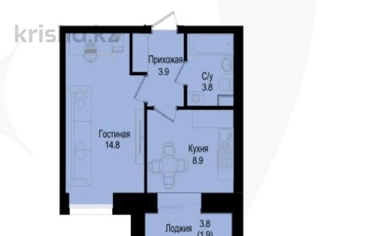 1-бөлмелі пәтер · 33.3 м² · 3/9 қабат, Розы Баглановой 23, бағасы: 18 млн ₸ в Астане, Нура р-н — фото 6