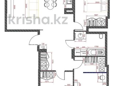 4-комнатная квартира · 104 м² · 12/12 этаж, Нажемеденова — Калдаякова /Нажемеденова за 76 млн ₸ в Астане, Сарайшык р-н