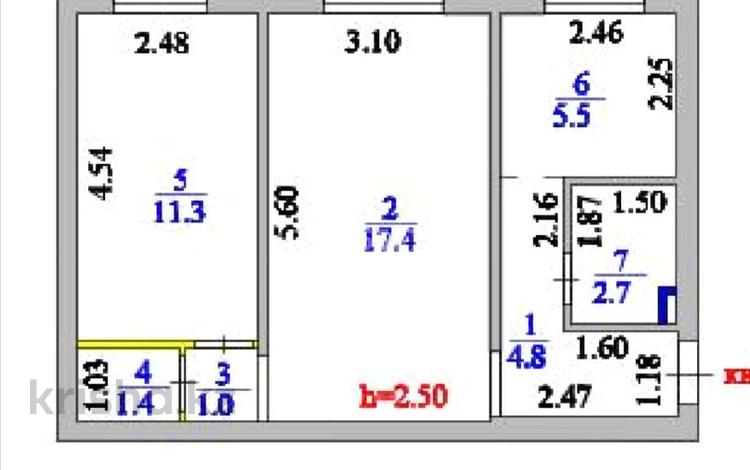 2-бөлмелі пәтер · 44 м² · 1/5 қабат, Желтоксан 32/2 — Богенбая Батыра, бағасы: 200 000 ₸ в Астане, Сарыарка р-н — фото 2