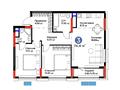 2-бөлмелі пәтер · 74.4 м² · 3/9 қабат, мкр Нурсая, Абулхайр-хана 69/1, бағасы: 42 млн ₸ в Атырау — фото 3