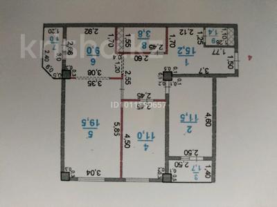 3-комнатная квартира · 71.4 м² · 1/9 этаж, мкр Астана 99 — Атамекен Садик за 33 млн ₸ в Шымкенте, Каратауский р-н