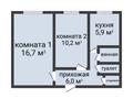 2-бөлмелі пәтер · 43.5 м² · 1/5 қабат, Шайсултана Шаяхметова 171, бағасы: 17 млн ₸ в Костанае — фото 2