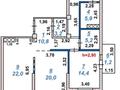 3-комнатная квартира · 100.5 м² · 13/16 этаж, мкр Акжайык, Сырым батыра 2 — Толеметова за 60 млн ₸ в Шымкенте, Абайский р-н — фото 11