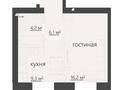 1-комнатная квартира · 38.7 м² · 1/5 этаж, мкр Михайловка , Крылова 15 за ~ 22.8 млн ₸ в Караганде, Казыбек би р-н
