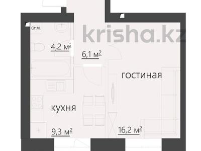1-комнатная квартира · 38.7 м² · 1/5 этаж, мкр Михайловка , Крылова 15 за ~ 22.8 млн ₸ в Караганде, Казыбек би р-н