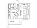 1-комнатная квартира, 36.73 м², Бухар жырау — 809 за ~ 18.4 млн 〒 в Астане — фото 2