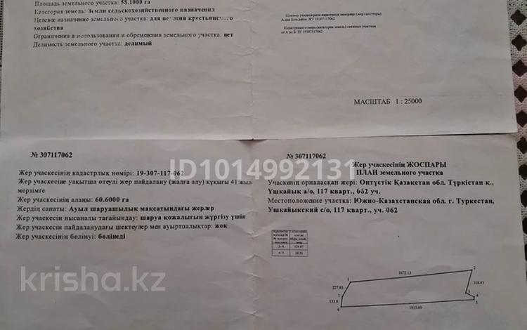Участок · 200 га, Ұшқайық ауылы — Қызыл шаруа за 50 млн ₸ в Туркестане — фото 2