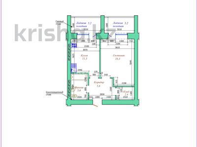 1-комнатная квартира · 46.4 м² · 8/9 этаж, мкр. Алтын орда, алтын орда за 16.5 млн ₸ в Актобе