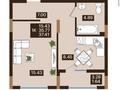 1-комнатная квартира · 37.41 м² · 3/7 этаж, ул. Е 118, уч. 2 2 за 21.9 млн ₸ в Астане, Есильский р-н — фото 3
