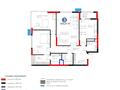 3-бөлмелі пәтер · 123.27 м² · 8/21 қабат, Динмухамед Конаев 3 — Кабанбай батыра, бағасы: 125 млн ₸ в Астане, Есильский р-н