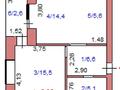 2-бөлмелі пәтер · 49.8 м² · 3/10 қабат, Акансеры 194 — Пушкина, бағасы: 26 млн ₸ в Кокшетау — фото 2