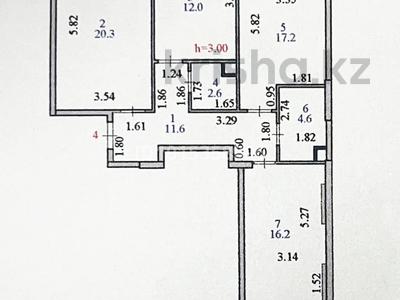 3-комнатная квартира · 86.1 м² · 2/12 этаж, Санжара Асфендиярова 8 за 62 млн ₸ в Астане, Нура р-н