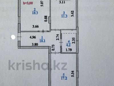 2-комнатная квартира · 62.3 м² · 7/9 этаж, Толе Би 35/1 — Левый берег, Ботанический сад за 43.9 млн ₸ в Астане