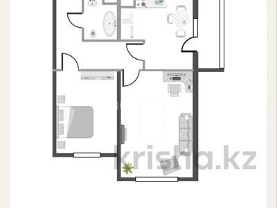 2-бөлмелі пәтер · 66.75 м² · 5/12 қабат, Ақкент ш/а. 90/3, бағасы: 44 млн ₸ в Алматы, Алатауский р-н