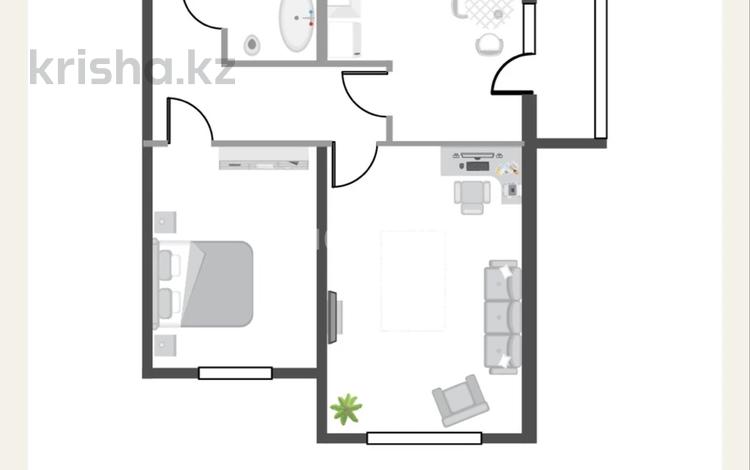 2-бөлмелі пәтер · 66.75 м² · 5/12 қабат, Ақкент ш/а. 90/3, бағасы: 44 млн ₸ в Алматы, Алатауский р-н — фото 2