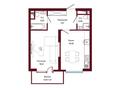 1-комнатная квартира · 49.94 м², Брауна 24/4 за ~ 86.1 млн ₸ в Алматы, Бостандыкский р-н — фото 3
