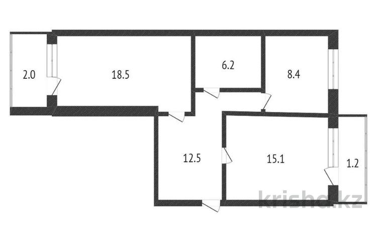 2-бөлмелі пәтер · 63.9 м² · 5/5 қабат, павлова 68, бағасы: 28.5 млн 〒 в Костанае — фото 12