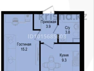 1-комнатная квартира · 36 м² · 6/9 этаж, Розы Баглановой 23 за 19.5 млн ₸ в Астане, Нура р-н