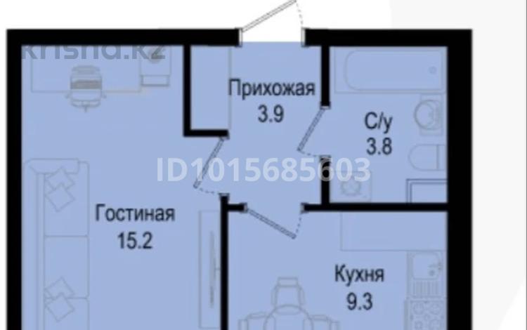1-бөлмелі пәтер · 36 м² · 6/9 қабат, Розы Баглановой 23, бағасы: 19.5 млн ₸ в Астане, Нура р-н — фото 2