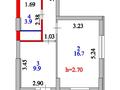 1-комнатная квартира · 42 м² · 6/21 этаж, Шаймерден Косшыгулулы 4 за 20 млн ₸ в Астане, Сарыарка р-н