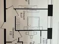 2-комнатная квартира · 57.1 м² · 4/12 этаж, Чингиз Айтматов 22 за 33.5 млн ₸ в Астане, Нура р-н