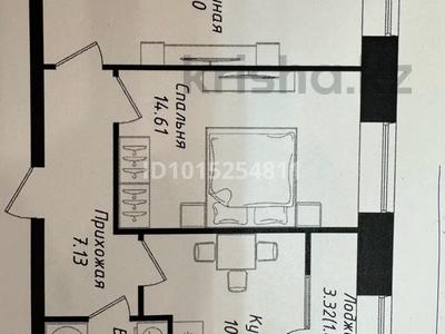 2-бөлмелі пәтер · 57.1 м² · 4/12 қабат, Чингиз Айтматов 22, бағасы: 33.5 млн ₸ в Астане, Нура р-н
