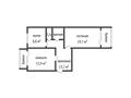 2-бөлмелі пәтер · 65.8 м² · 3/4 қабат, Тобыл микрорайон Нурай 5, бағасы: ~ 32.8 млн ₸ в Костанае — фото 19