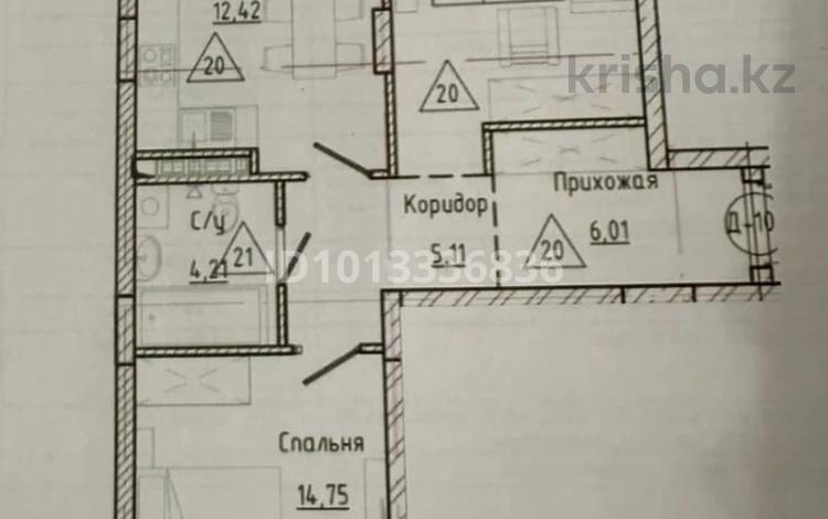 2-бөлмелі пәтер · 65 м² · 6/9 қабат, Е 908 22, бағасы: 35 млн ₸ в Астане, Есильский р-н — фото 2
