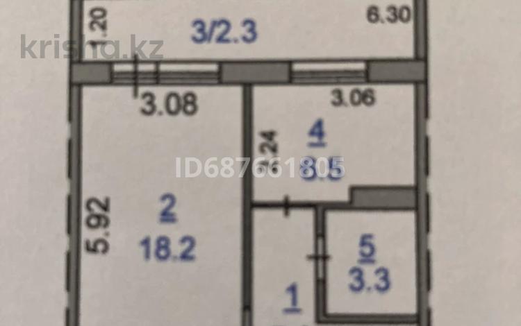 1-комнатная квартира, 37.5 м², 1/6 этаж, 1-й микрорайон, Арыстанбекова 3 — ФМЛ, академия МВД за 13.5 млн 〒 в Костанае, 1-й микрорайон — фото 2