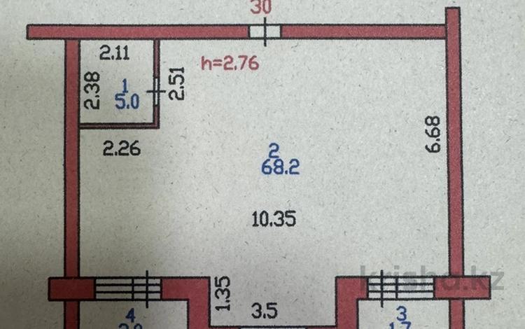 2-комнатная квартира, 76.9 м², 5/5 этаж, Гагарина за ~ 23.1 млн 〒 в Петропавловске — фото 2