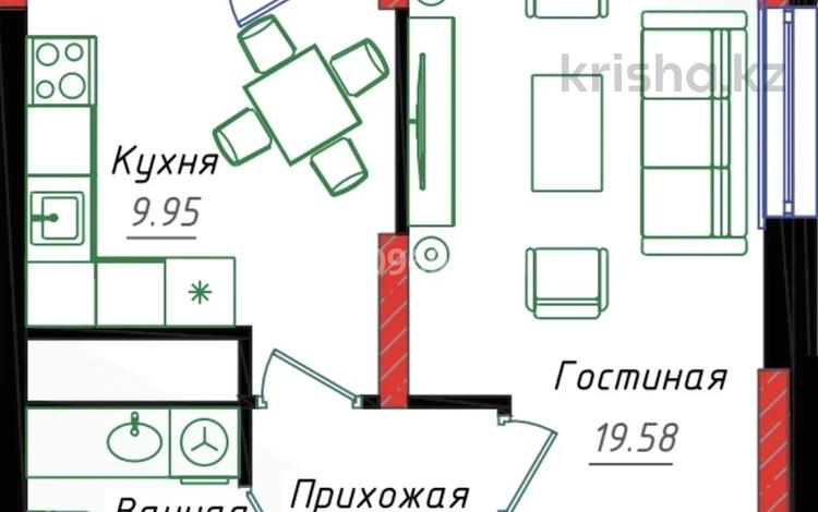 1-комнатная квартира · 41 м² · 11/17 этаж, Е-429 12д за ~ 22.6 млн ₸ в Астане, Нура р-н — фото 13
