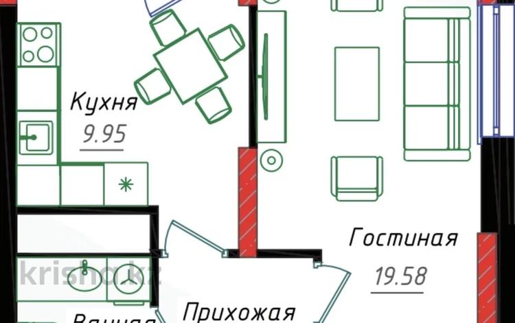 1-бөлмелі пәтер · 41 м² · 11/17 қабат, Е-429 12д, бағасы: 23 млн ₸ в Астане, Нура р-н — фото 8