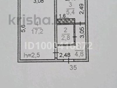 1-бөлмелі пәтер · 30 м² · 2/5 қабат, Мкр Спортивный, д15 35, бағасы: 14 млн ₸ в Шымкенте, Аль-Фарабийский р-н