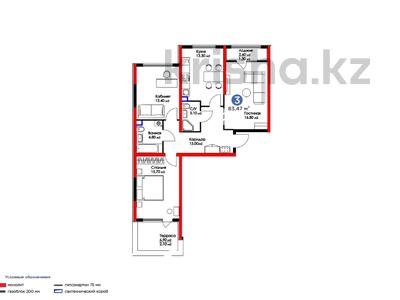 3-бөлмелі пәтер, 83.6 м², 1/12 қабат, ​Туркия, бағасы: ~ 33.4 млн 〒 в Шымкенте