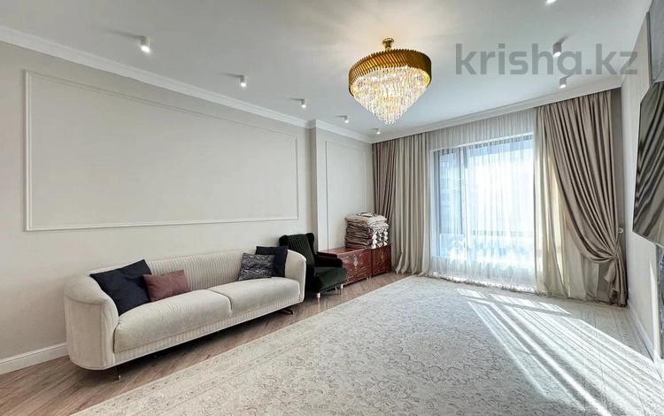 3-комнатная квартира · 105 м² · 3/12 этаж, Мухамедханова 4Б за 93 млн ₸ в Астане, Нура р-н — фото 2