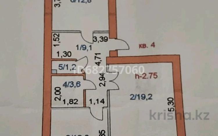 2-комнатная квартира, 61.7 м², 2/5 этаж, Назарбаева 3/1 за 18.5 млн 〒 в Кокшетау — фото 2