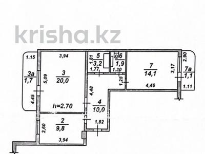 2-комнатная квартира, 62 м², 5/6 этаж, мкр Кокжиек 33 за 26 млн 〒 в Алматы, Жетысуский р-н