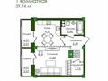 1-комнатная квартира · 40 м² · 3/9 этаж, Е-779 32/1 — проспект Улы Дала за 20 млн ₸ в Астане, Есильский р-н